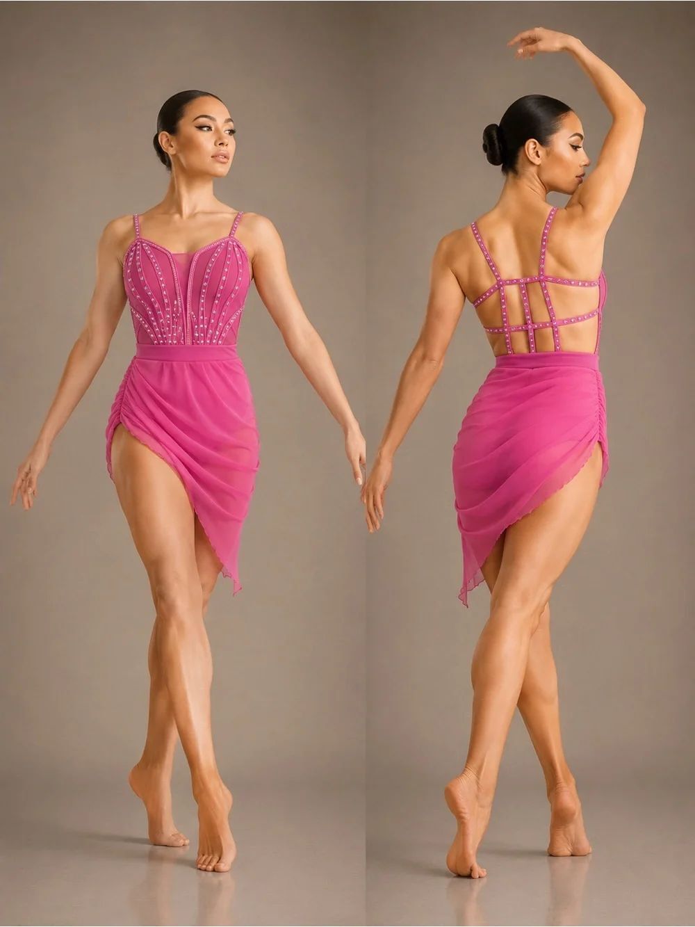 Tenth House solo 2 Die 4 Dance costume hot pink contemporary EXPOSURE TD24441 SA